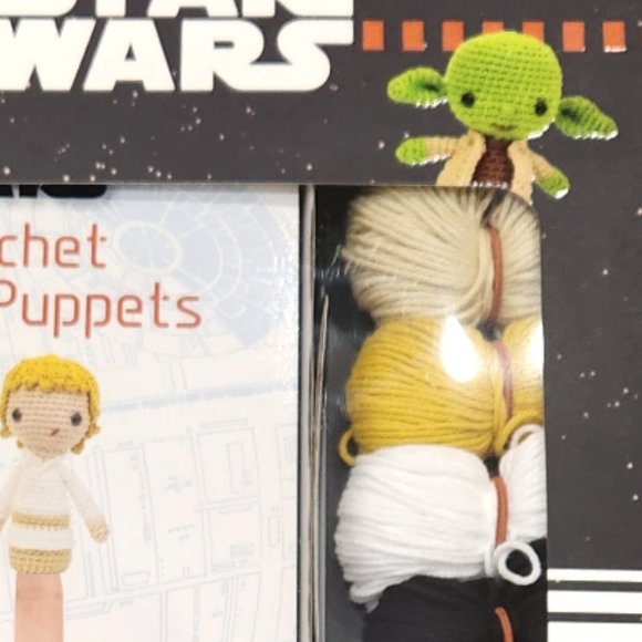 NEW Star War Crochet Finger Puppets - Darth Vader and Luke Skywalker -Sealed - Picture 8 of 12